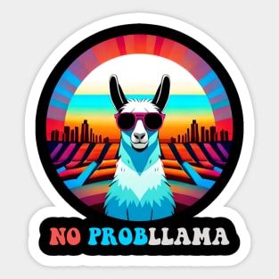 No Prob llama - Funny Llama Lovers Gift. Sticker